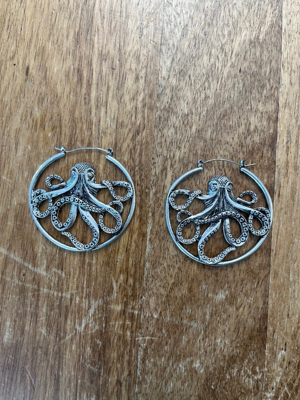 Octopus Hoop Earrings